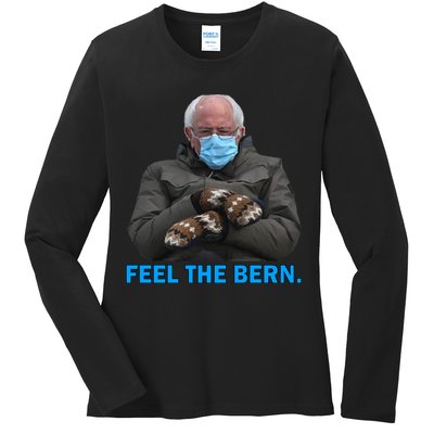 Bernie Mittens Bernie Sanders Feel The Bern Inauguration Day Ladies Long Sleeve Shirt