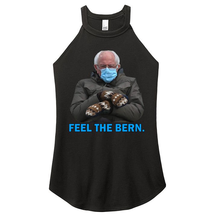 Bernie Mittens Bernie Sanders Feel The Bern Inauguration Day Women's Perfect Tri Rocker Tank