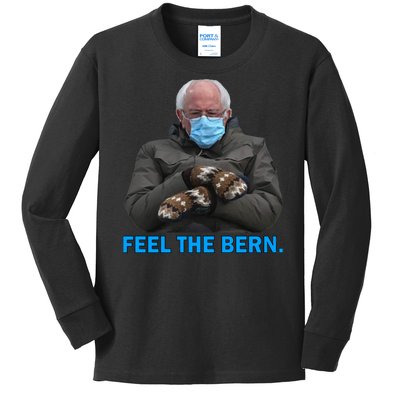 Bernie Mittens Bernie Sanders Feel The Bern Inauguration Day Kids Long Sleeve Shirt