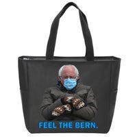 Bernie Mittens Bernie Sanders Feel The Bern Inauguration Day Zip Tote Bag