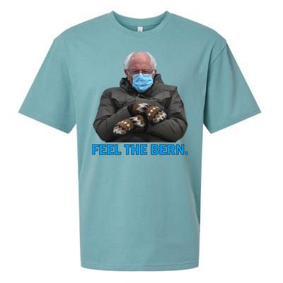 Bernie Mittens Bernie Sanders Feel The Bern Inauguration Day Sueded Cloud Jersey T-Shirt