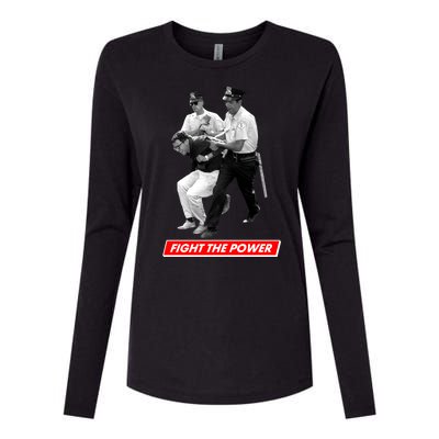 Bernie Sanders Fight The Power Womens Cotton Relaxed Long Sleeve T-Shirt