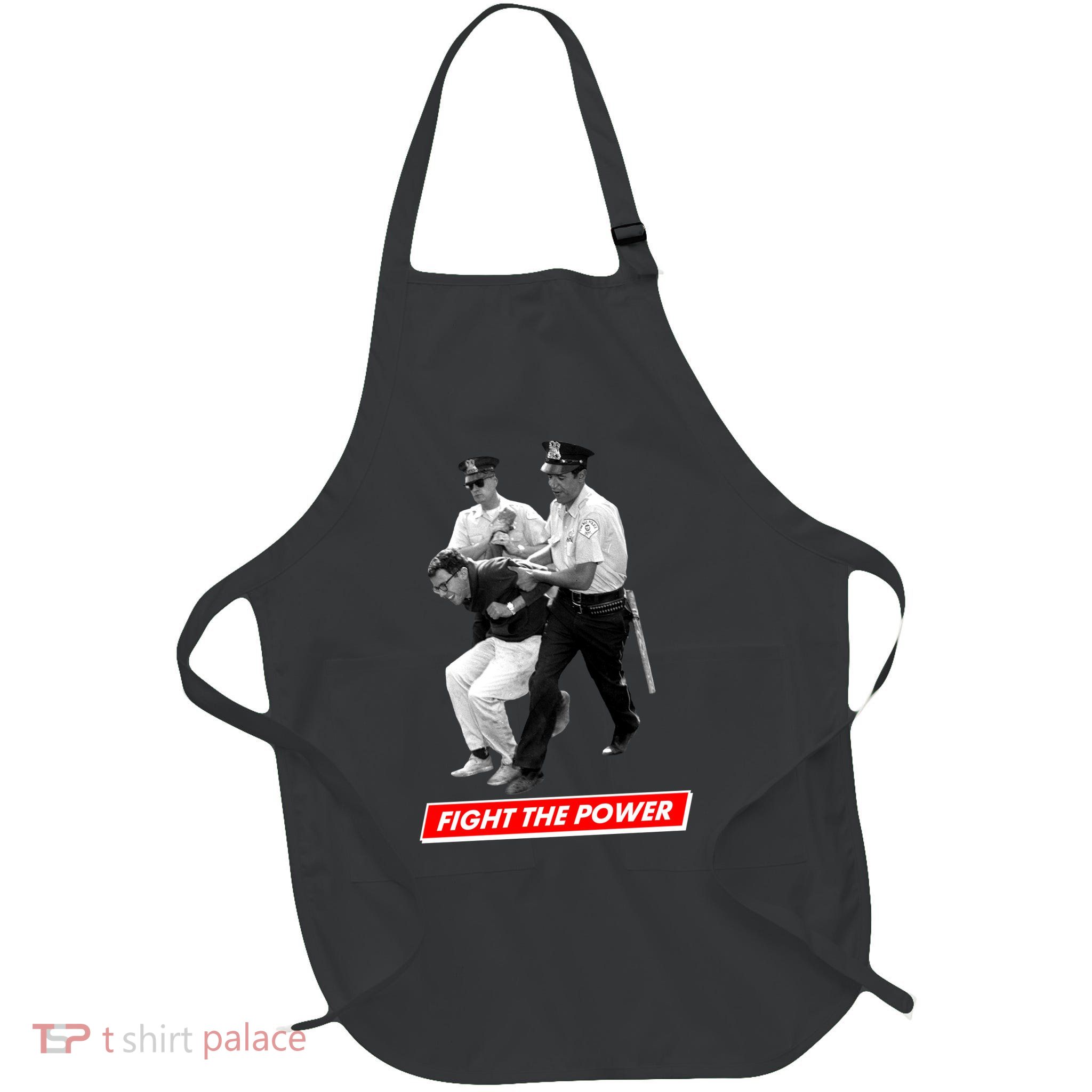 Bernie Sanders Fight The Power Full-Length Apron With Pockets