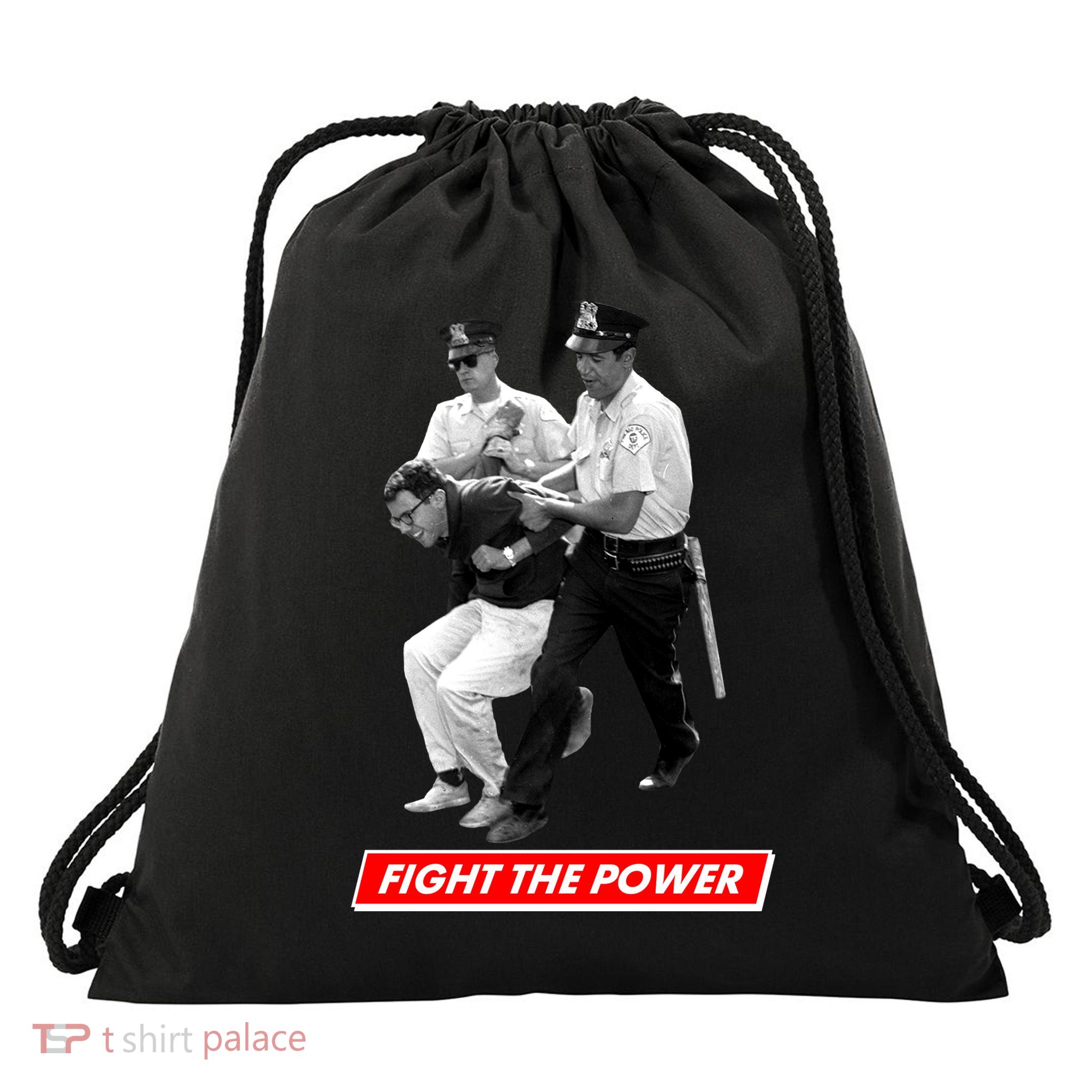 Bernie Sanders Fight The Power Drawstring Bag