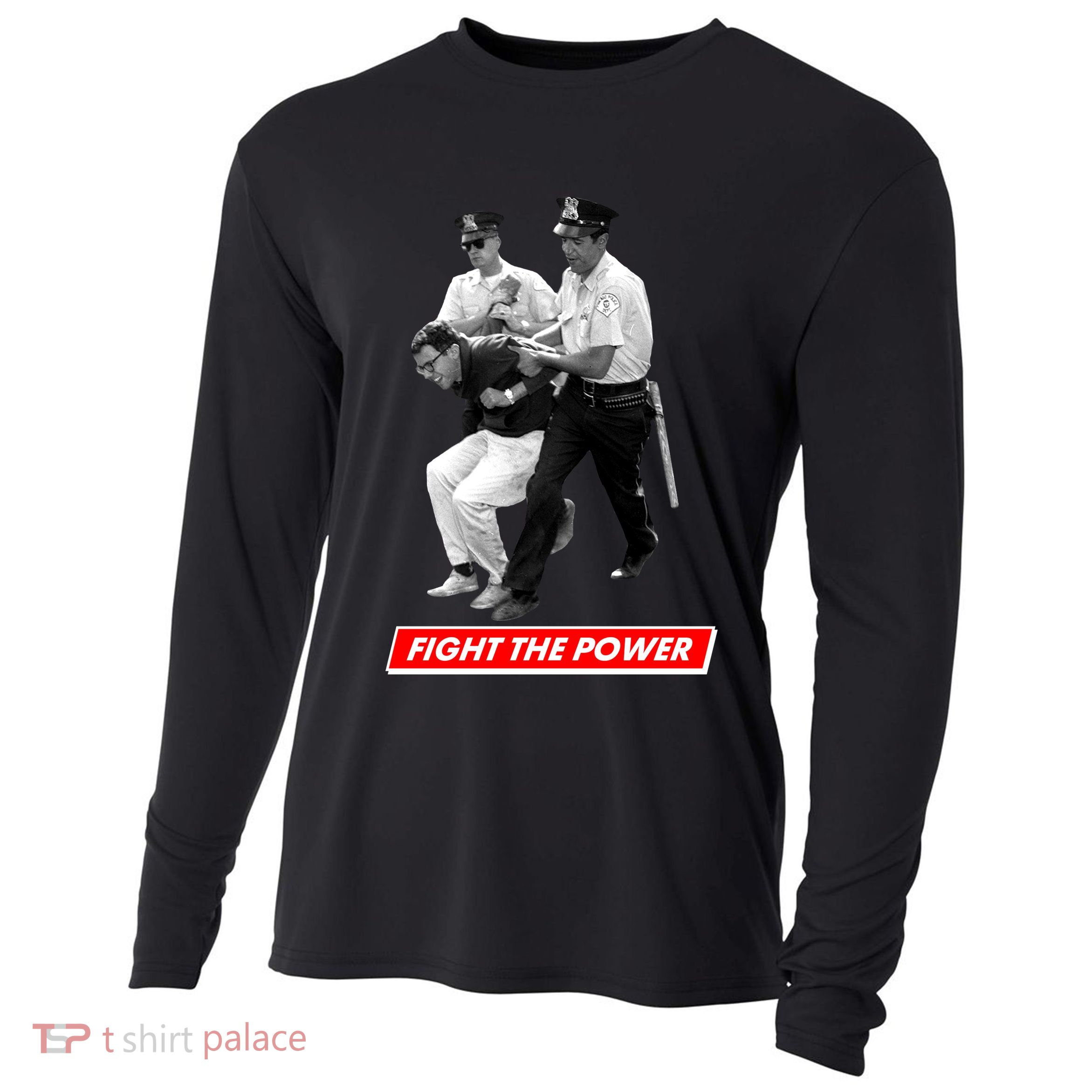 Bernie Sanders Fight The Power Cooling Performance Long Sleeve Crew