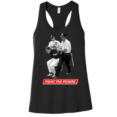 Bernie Sanders Fight The Power Women's Racerback Tank