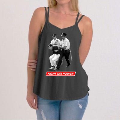 Bernie Sanders Fight The Power Women's Strappy Tank