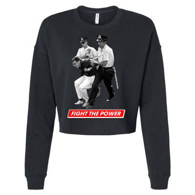 Bernie Sanders Fight The Power Cropped Pullover Crew