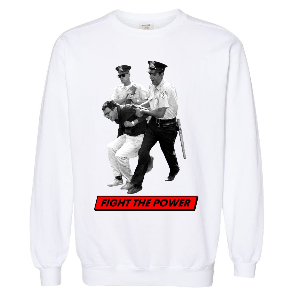 Bernie Sanders Fight The Power Garment-Dyed Sweatshirt