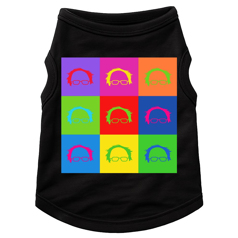 Bernie Sanders Hair Minimalist Pop Art Doggie Tank