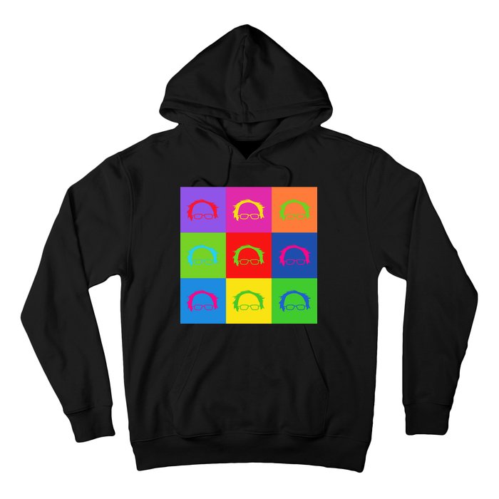 Bernie Sanders Hair Minimalist Pop Art Hoodie