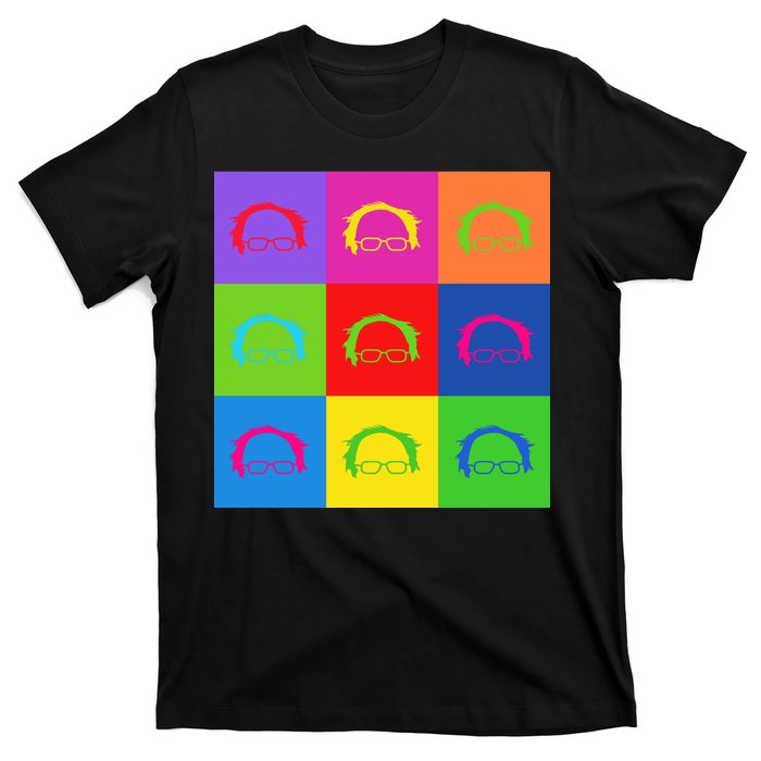 Bernie Sanders Hair Minimalist Pop Art T-Shirt