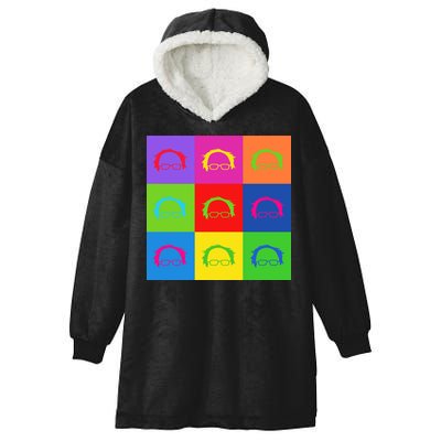 Bernie Sanders Hair Minimalist Pop Art Hooded Wearable Blanket