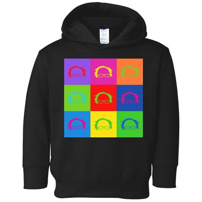 Bernie Sanders Hair Minimalist Pop Art Toddler Hoodie