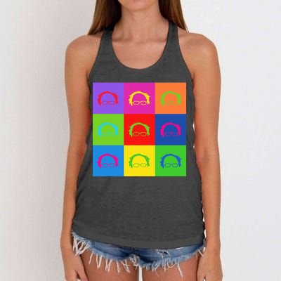 Bernie Sanders Hair Minimalist Pop Art Women's Knotted Racerback Tank