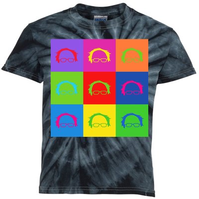 Bernie Sanders Hair Minimalist Pop Art Kids Tie-Dye T-Shirt