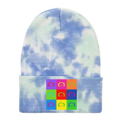 Bernie Sanders Hair Minimalist Pop Art Tie Dye 12in Knit Beanie