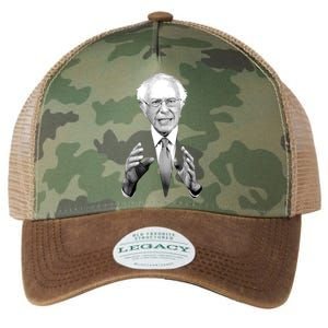 Bernie Sanders Hands Black and White Portrait Legacy Tie Dye Trucker Hat