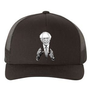 Bernie Sanders Hands Black and White Portrait Yupoong Adult 5-Panel Trucker Hat