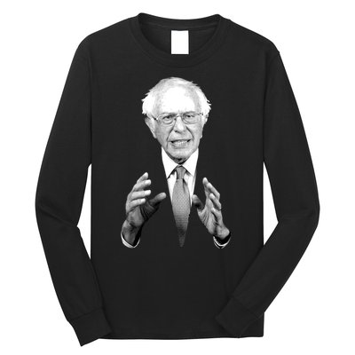 Bernie Sanders Hands Black and White Portrait Long Sleeve Shirt