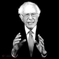 Bernie Sanders Hands Black and White Portrait Sweatshirt