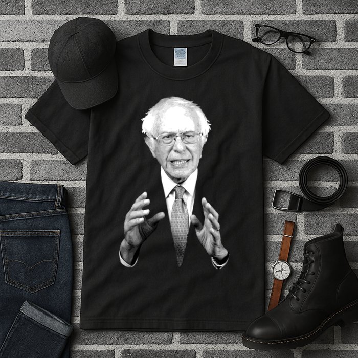 Bernie Sanders Hands Black and White Portrait Tall T-Shirt