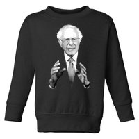 Bernie Sanders Hands Black and White Portrait Toddler Sweatshirt