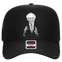 Bernie Sanders Hands Black and White Portrait Trucker Hat