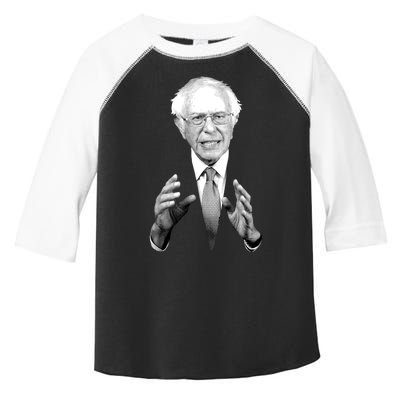 Bernie Sanders Hands Black and White Portrait Toddler Fine Jersey T-Shirt