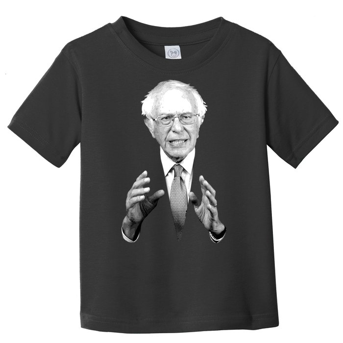 Bernie Sanders Hands Black and White Portrait Toddler T-Shirt