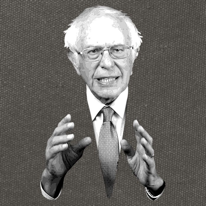 Bernie Sanders Hands Black and White Portrait Cotton Canvas Backpack