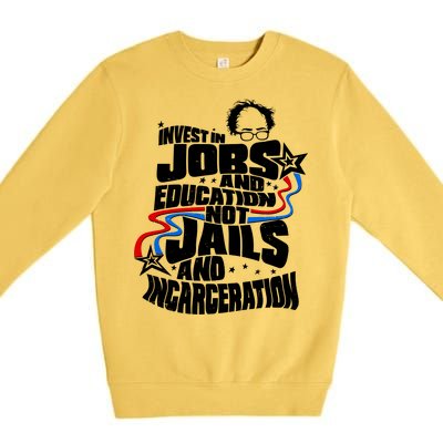 Bernie Sanders Invest In Jobs Premium Crewneck Sweatshirt