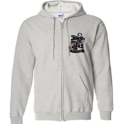 Bernie Sanders Invest In Jobs Full Zip Hoodie