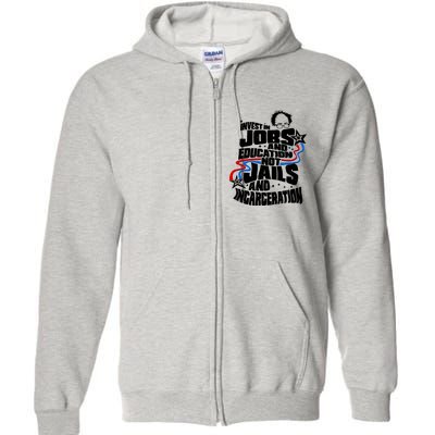 Bernie Sanders Invest In Jobs Full Zip Hoodie