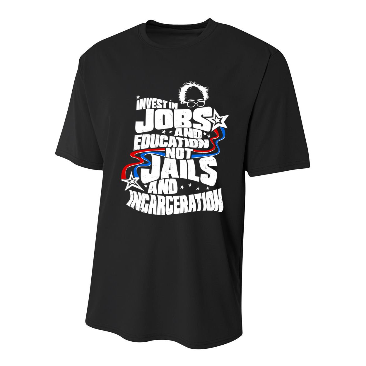 Bernie Sanders Invest In Jobs Youth Performance Sprint T-Shirt