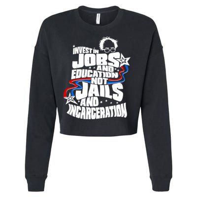 Bernie Sanders Invest In Jobs Cropped Pullover Crew