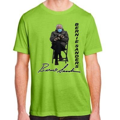 Bernie Sanders Mitten Meme Signature Adult ChromaSoft Performance T-Shirt