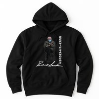 Bernie Sanders Mitten Meme Signature Hoodie