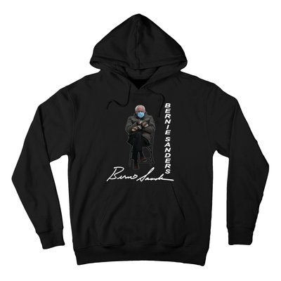 Bernie Sanders Mitten Meme Signature Hoodie