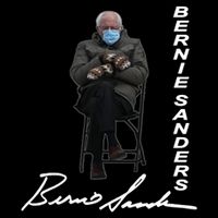 Bernie Sanders Mitten Meme Signature Hoodie