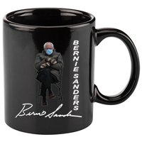 Bernie Sanders Mitten Meme Signature 11oz C Handle Ceramic Mug