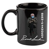 Bernie Sanders Mitten Meme Signature 11oz C Handle Ceramic Mug