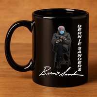 Bernie Sanders Mitten Meme Signature 11oz C Handle Ceramic Mug