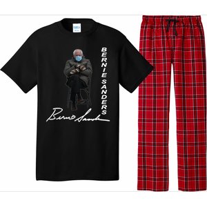 Bernie Sanders Mitten Meme Signature Pajama Set