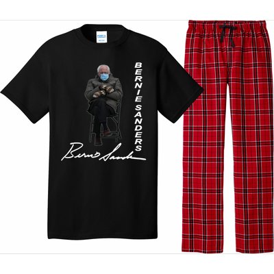 Bernie Sanders Mitten Meme Signature Pajama Set