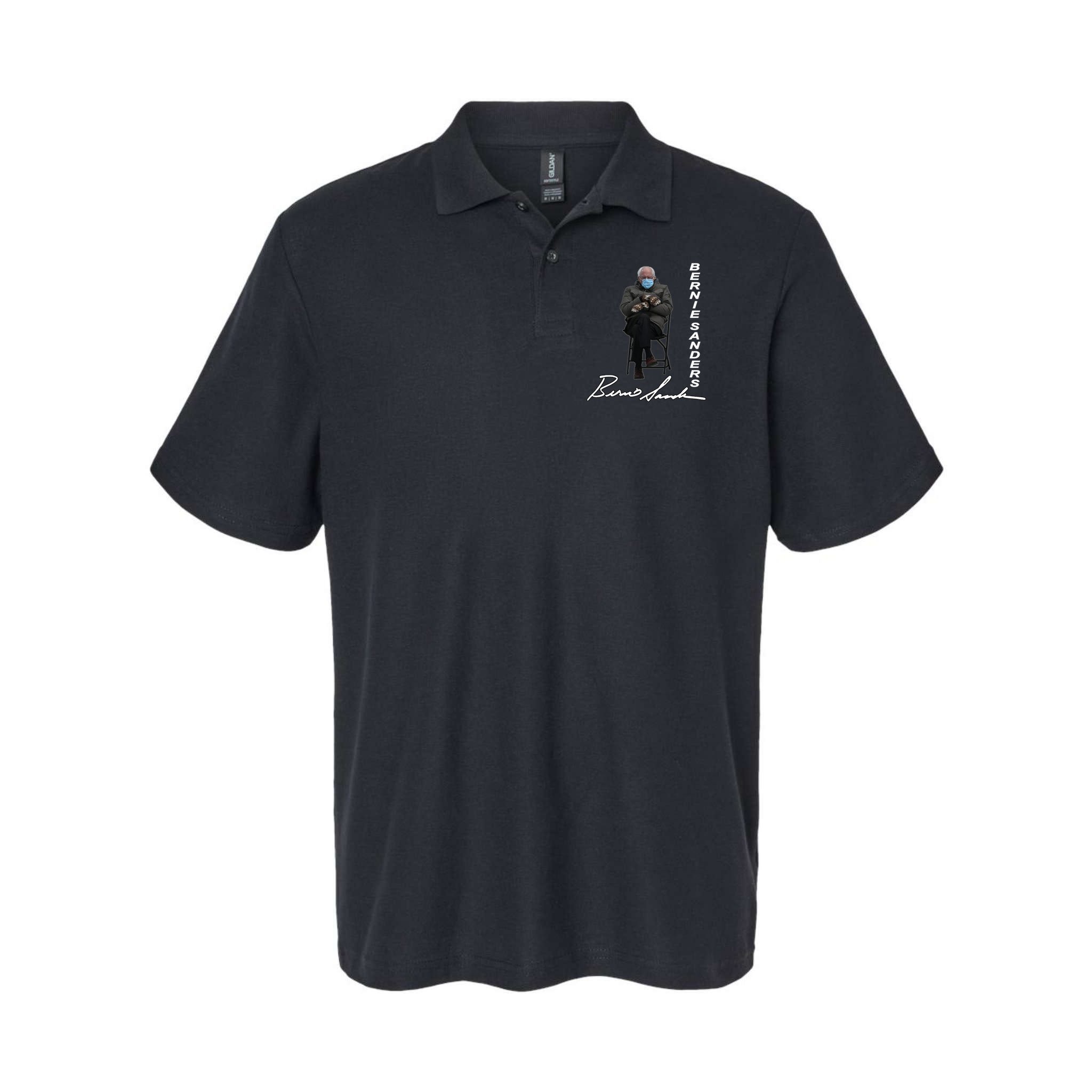 Bernie Sanders Mitten Meme Signature Polo