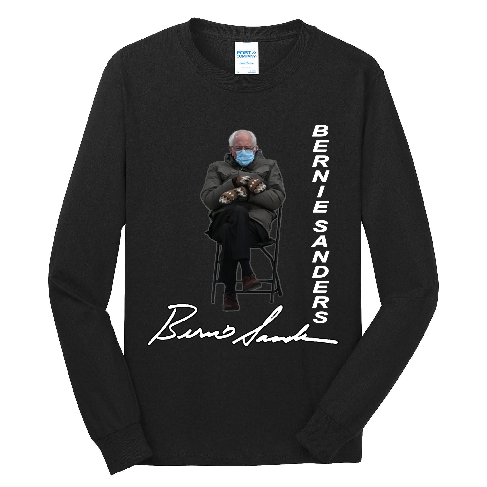 Bernie Sanders Mitten Meme Signature Tall Long Sleeve T-Shirt
