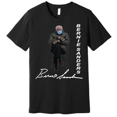 Bernie Sanders Mitten Meme Signature Premium T-Shirt