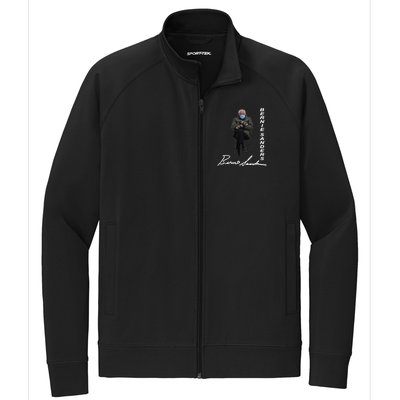 Bernie Sanders Mitten Meme Signature Stretch Full-Zip Cadet Jacket