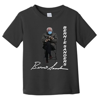 Bernie Sanders Mitten Meme Signature Toddler T-Shirt